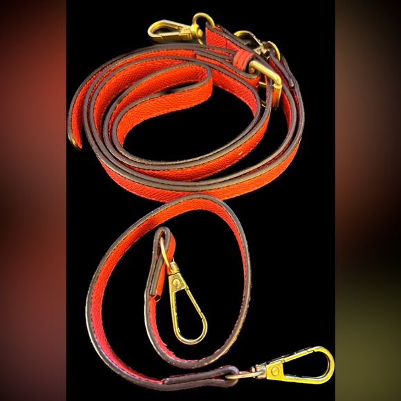 Red Designer Leather Women's Bag - Picture 6 of 7